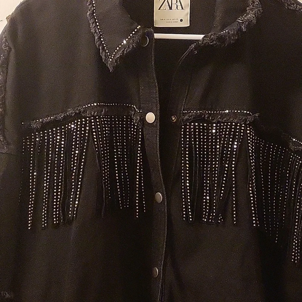 Zara Fringe Jean jacket size M - Picture 5 of 17